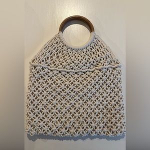 Cream Crochet Handbag